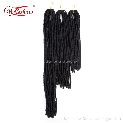 Hot sell  Synthetic  Hair Braid dreadlocks extensions for black hair afro kinky hair extensions Crochet Afro Kinky Dreadlocks